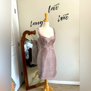 BCBG Stunning dress champagne color size 12